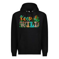 Black keep it wild Premium Hoodie - Zillion Design Studio