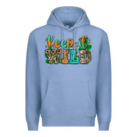 Colony Blue keep it wild Premium Hoodie - Zillion Design Studio