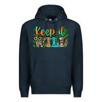 Navy keep it wild Premium Hoodie - Zillion Design Studio