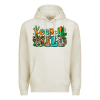 Oatmeal Heather keep it wild Premium Hoodie - Zillion Design Studio