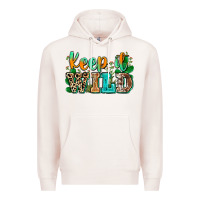 Pale Pink keep it wild Premium Hoodie - Zillion Design Studio