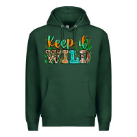 Sports Green keep it wild Premium Hoodie - Zillion Design Studio