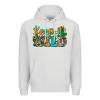 Dove Grey keep it wild Premium Hoodie - Zillion Design Studio