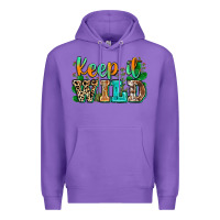 Purple keep it wild Premium Hoodie - Zillion Design Studio