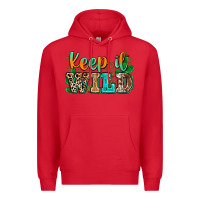 Red keep it wild Premium Hoodie - Zillion Design Studio