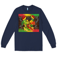 Navy free ish since 1865 Long Sleeve Tee - BarkalooDesign