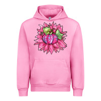 Fuchsia Pink sunflower pumpkin breast cancer Urban Hoodie - Zillion Design Studio