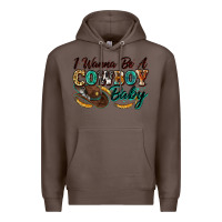 Coffee i wanna be a cowboy baby Premium Hoodie - Zillion Design Studio