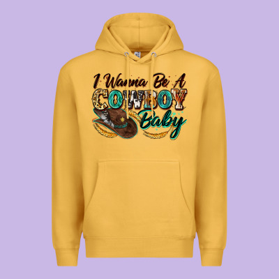 I Wanna Be A Cowboy Baby Premium Hoodie Designed By Zillion Design Studio