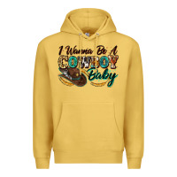 Antique Gold i wanna be a cowboy baby Premium Hoodie - Zillion Design Studio