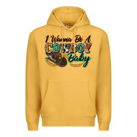 Mustard i wanna be a cowboy baby Premium Hoodie - Zillion Design Studio