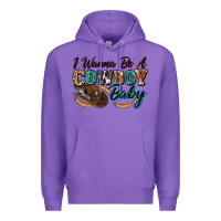 Purple i wanna be a cowboy baby Premium Hoodie - Zillion Design Studio