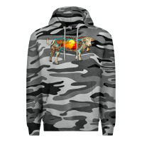 Slate Camo charolais bull with desert and leopard Premium Hoodie - RanaPortraitStore