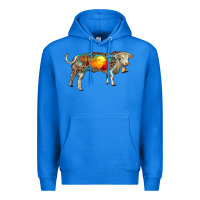 True Royal charolais bull with desert and leopard Premium Hoodie - RanaPortraitStore