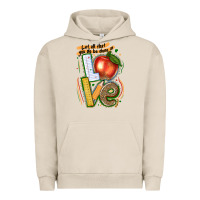 Pigment French Oak let all that you do be done in love Urban Hoodie - texasbilliewilder