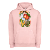 Pigment Salmon let all that you do be done in love Urban Hoodie - texasbilliewilder