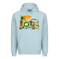 Blue Mist love kiwi summer Premium Hoodie - texasbilliewilder