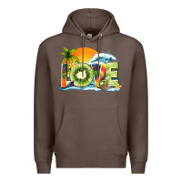 Coffee love kiwi summer Premium Hoodie - texasbilliewilder