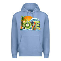 Colony Blue love kiwi summer Premium Hoodie - texasbilliewilder