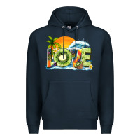 Navy love kiwi summer Premium Hoodie - texasbilliewilder