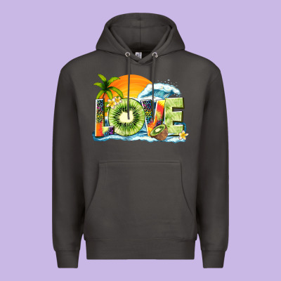 Love Kiwi Summer Premium Hoodie Designed By Texasbilliewilder