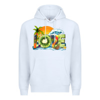 White love kiwi summer Premium Hoodie - texasbilliewilder
