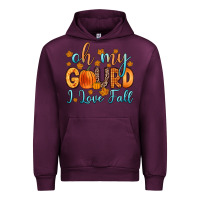 Mauve Wine oh my gourd i love fall Urban Hoodie - Zillion Design Studio