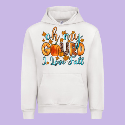 Oh My Gourd I Love Fall Urban Hoodie Designed By Zillion Design Studio