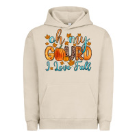 Pigment French Oak oh my gourd i love fall Urban Hoodie - Zillion Design Studio