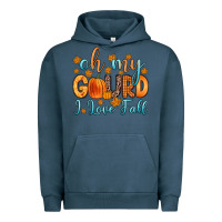 Pigment Midnight Navy oh my gourd i love fall Urban Hoodie - Zillion Design Studio