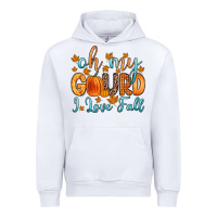 White oh my gourd i love fall Urban Hoodie - Zillion Design Studio