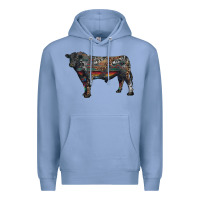 Black Angus Bull With Western Patterns Premium Hoodie | Teevron