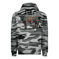 Slate Camo black angus bull with western patterns Premium Hoodie - RanaPortraitStore