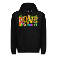 Black love summer with pineapple Premium Hoodie - texasbilliewilder