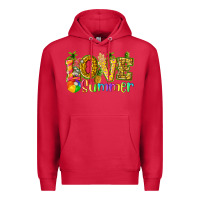 Cardinal love summer with pineapple Premium Hoodie - texasbilliewilder