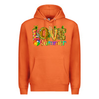 Carrot love summer with pineapple Premium Hoodie - texasbilliewilder