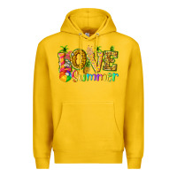 Lemon love summer with pineapple Premium Hoodie - texasbilliewilder
