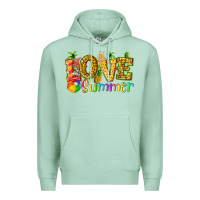 Seafoam love summer with pineapple Premium Hoodie - texasbilliewilder