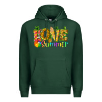 Sports Green love summer with pineapple Premium Hoodie - texasbilliewilder