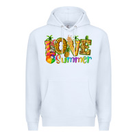White love summer with pineapple Premium Hoodie - texasbilliewilder
