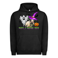 Pigment Black moo i mean boo Urban Hoodie - Zillion Design Studio