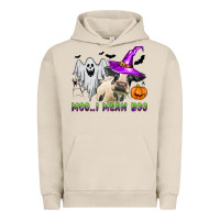Pigment French Oak moo i mean boo Urban Hoodie - Zillion Design Studio