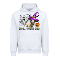 White moo i mean boo Urban Hoodie - Zillion Design Studio