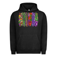 Pigment Black mardi gras brush strokes king cake and craw fish Urban Hoodie - RanaPortraitStore
