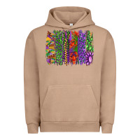 Pigment Burro mardi gras brush strokes king cake and craw fish Urban Hoodie - RanaPortraitStore