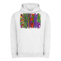 Pigment Lunar Rock mardi gras brush strokes king cake and craw fish Urban Hoodie - RanaPortraitStore
