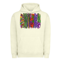 Pigment Pistachio mardi gras brush strokes king cake and craw fish Urban Hoodie - RanaPortraitStore