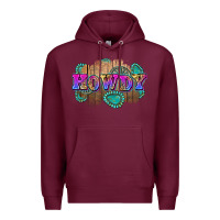 Burgundy howdy Premium Hoodie - Zillion Design Studio