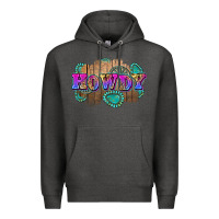 Charcoal Heather howdy Premium Hoodie - Zillion Design Studio