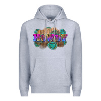 Heather Grey howdy Premium Hoodie - Zillion Design Studio